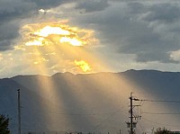 2025年9月上田市上野の夕焼け