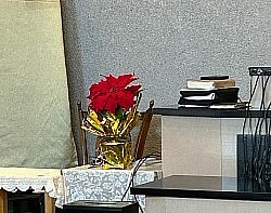 クリスマス講壇の花